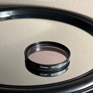 Vintage Hoya 52mm Skylight 1B Multi-Coated (HMC) Glass Camera Lens Filter EUC